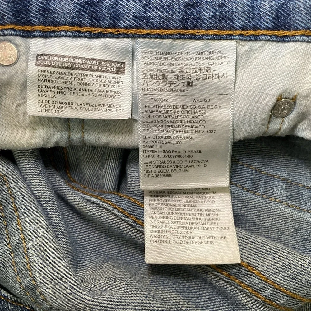 Levis 505 Jeans Mens 36x30 Blue Regular Straight Denim Classic